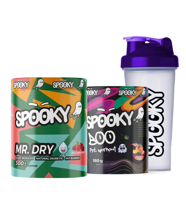 KIT MR DRY + BOO PRÉ WORKOUT GRÁTIS COQUETELEIRA